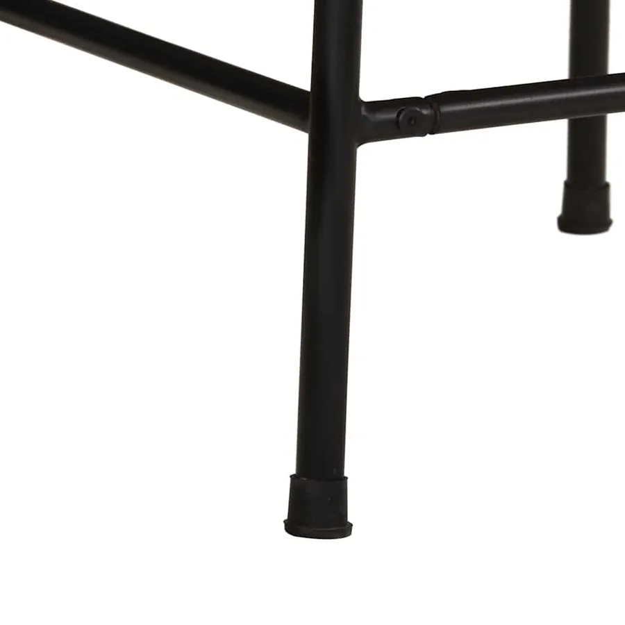 Tabourets de bar lot de 2 46x35,5x70cm bois massif récupération - 6