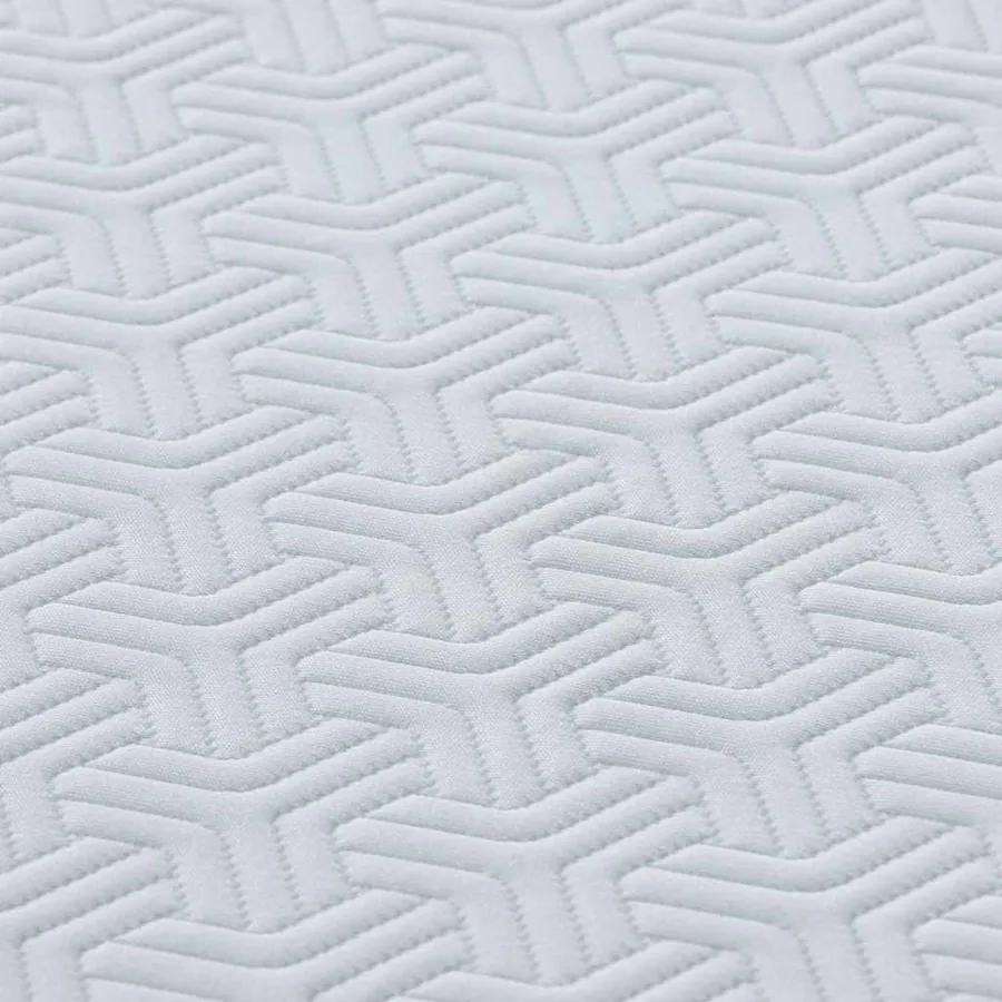 Matelas Blanc et Gris 120 x 200 cm Tissu jacquard - 9