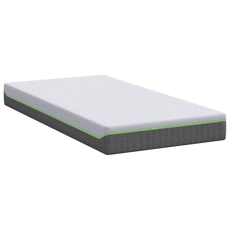 Matelas Blanc et Gris 100 x 200 cm Tissu jacquard - 5