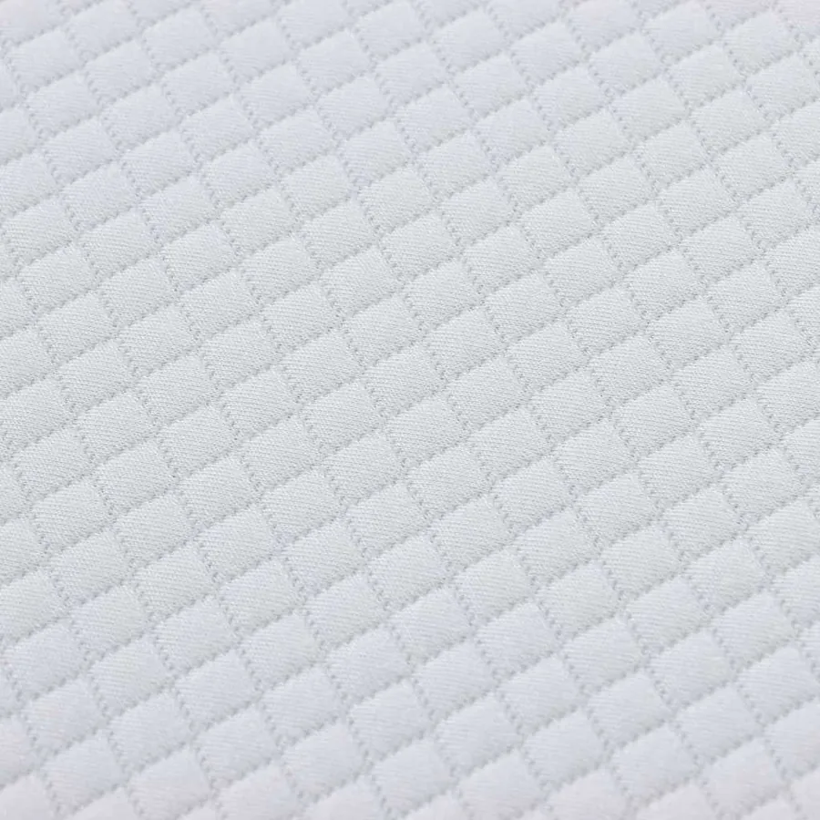 Matelas Blanc et Gris 100 x 200 cm Tissu jacquard - 9