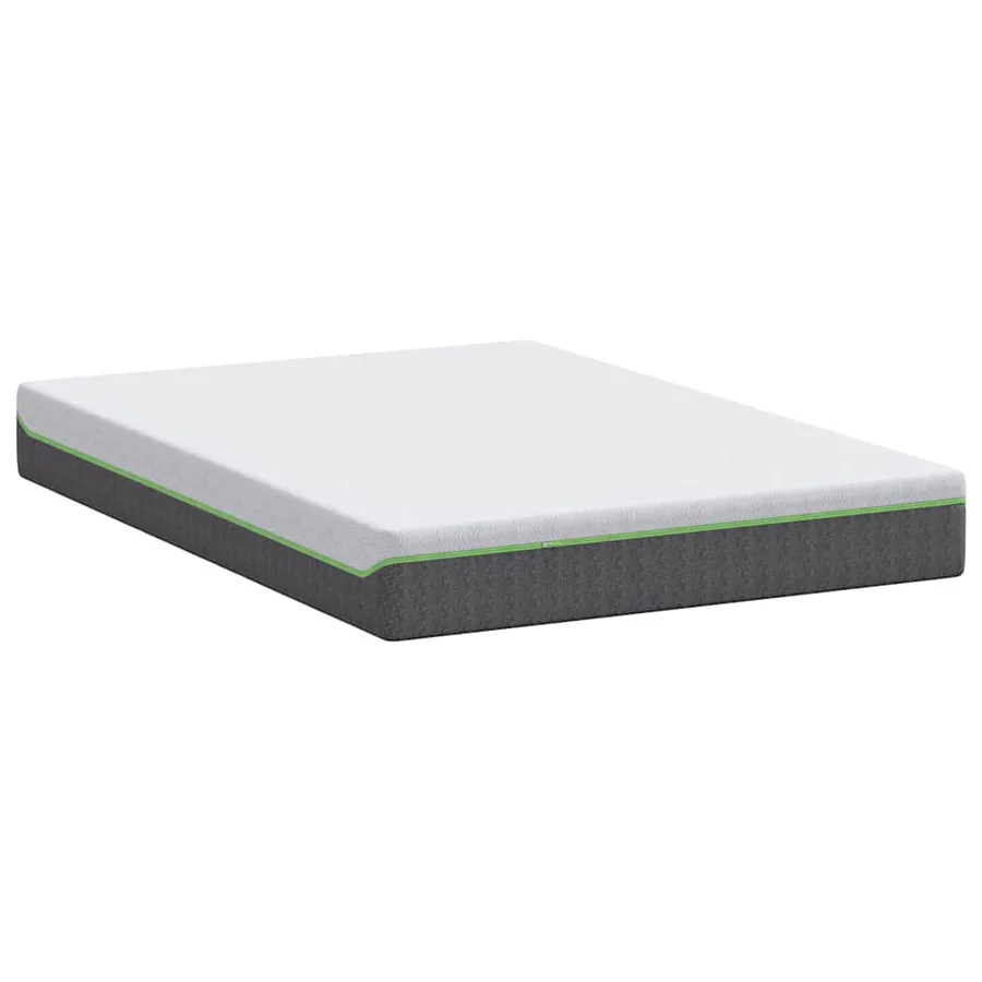 Matelas Blanc et Gris 140 x 200 cm Tissu jacquard - 6