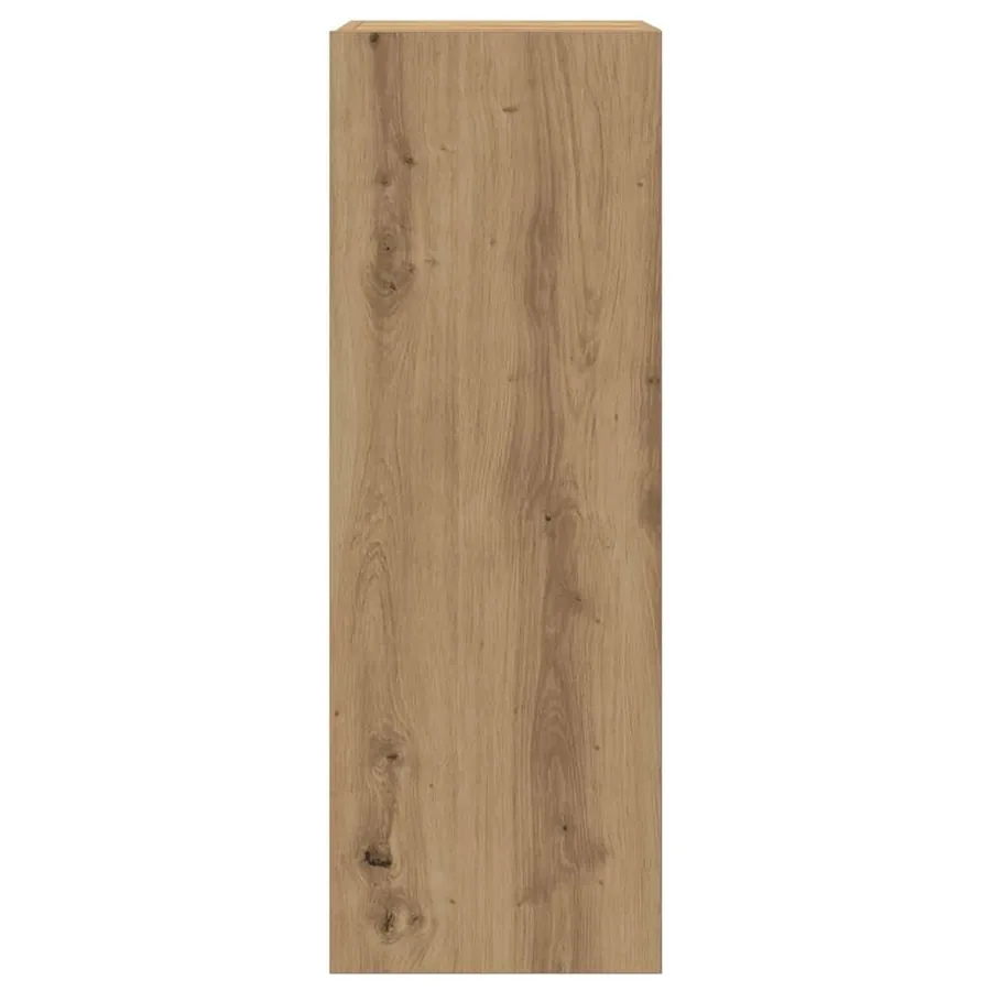 Meubles TV muraux 3 pcs chêne artisanal bois d'ingénierie - 5