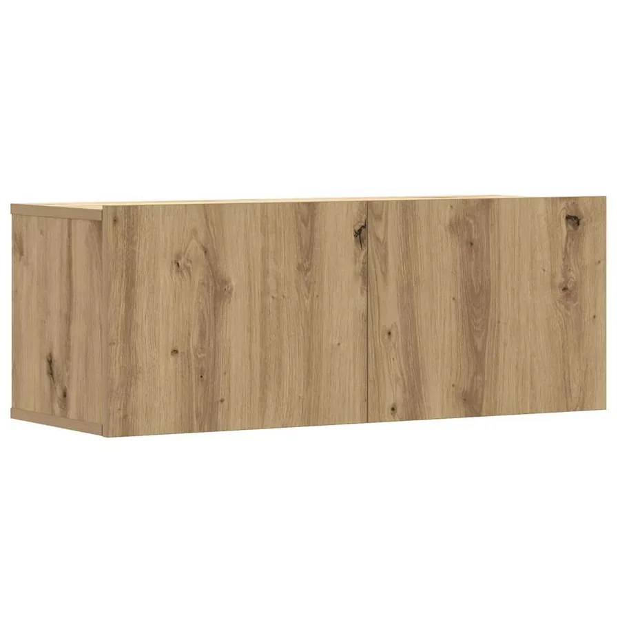 Ensemble de meuble TV mural 2 pcs chêne artisanal - 6