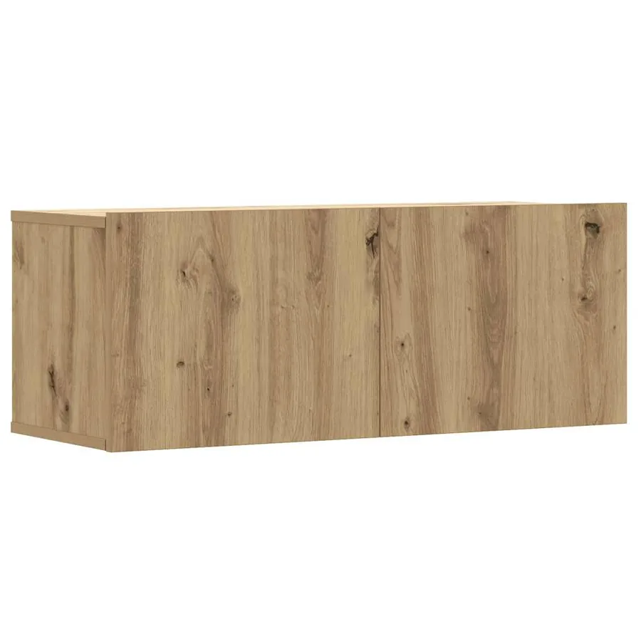 Ensemble de meuble TV mural 8 pcs chêne artisanal - 4