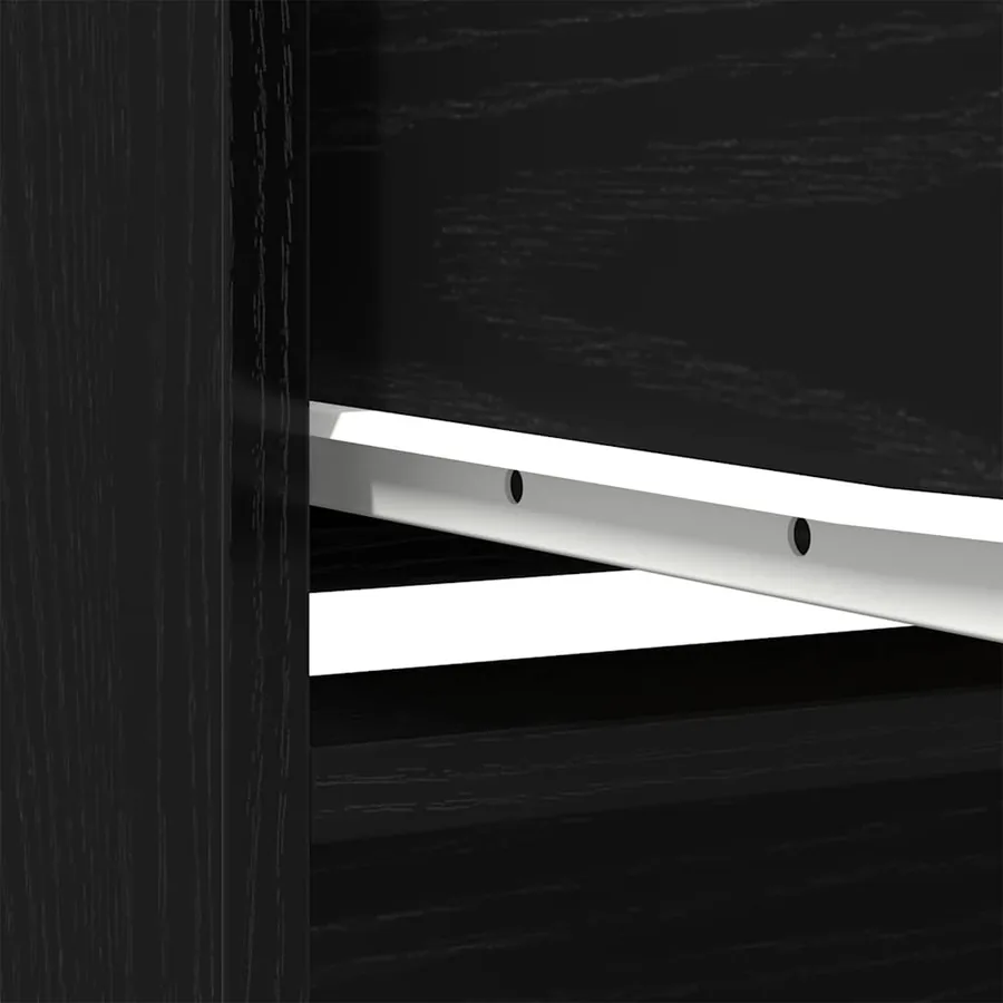 Armoire avec tiroir chêne noir 55,5x34x119,5 cm bois ingénierie - 10