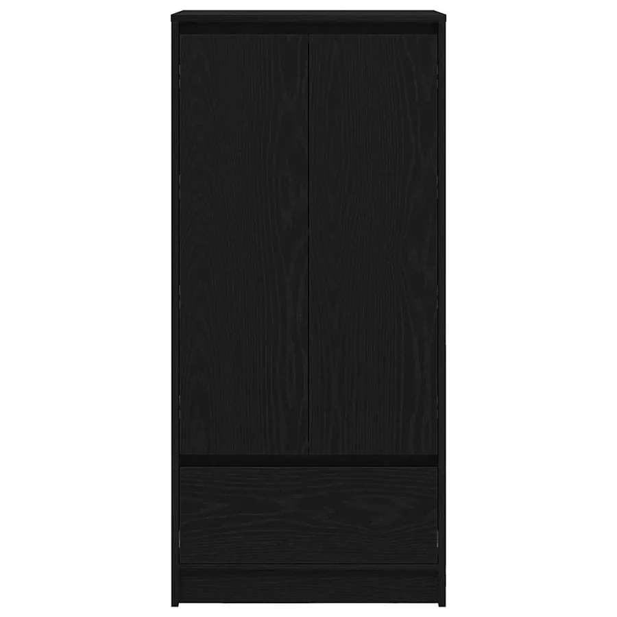 Armoire avec tiroir chêne noir 55,5x34x119,5 cm bois ingénierie - 6