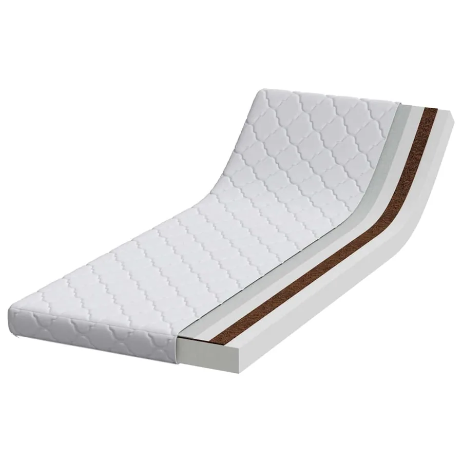 Matelas Blanc 70 x 200 cm Tissu jacquard - 3