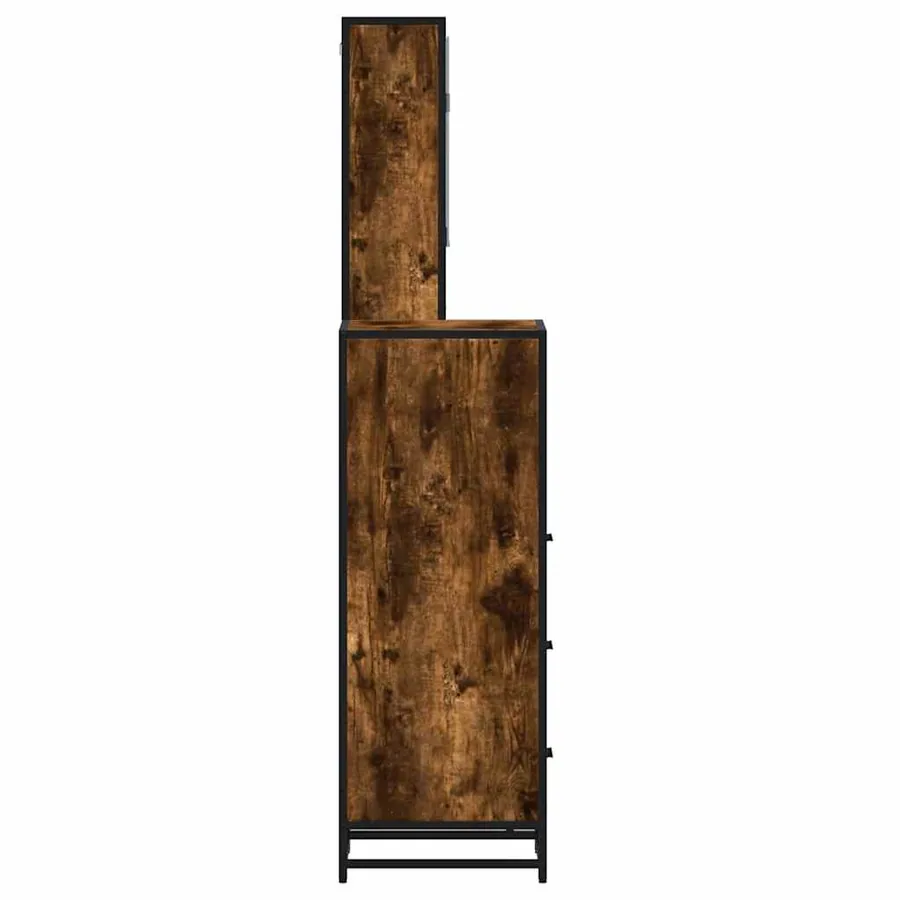 Ensemble de meubles de salle de bain 3 pcs Chêne fumé - 6