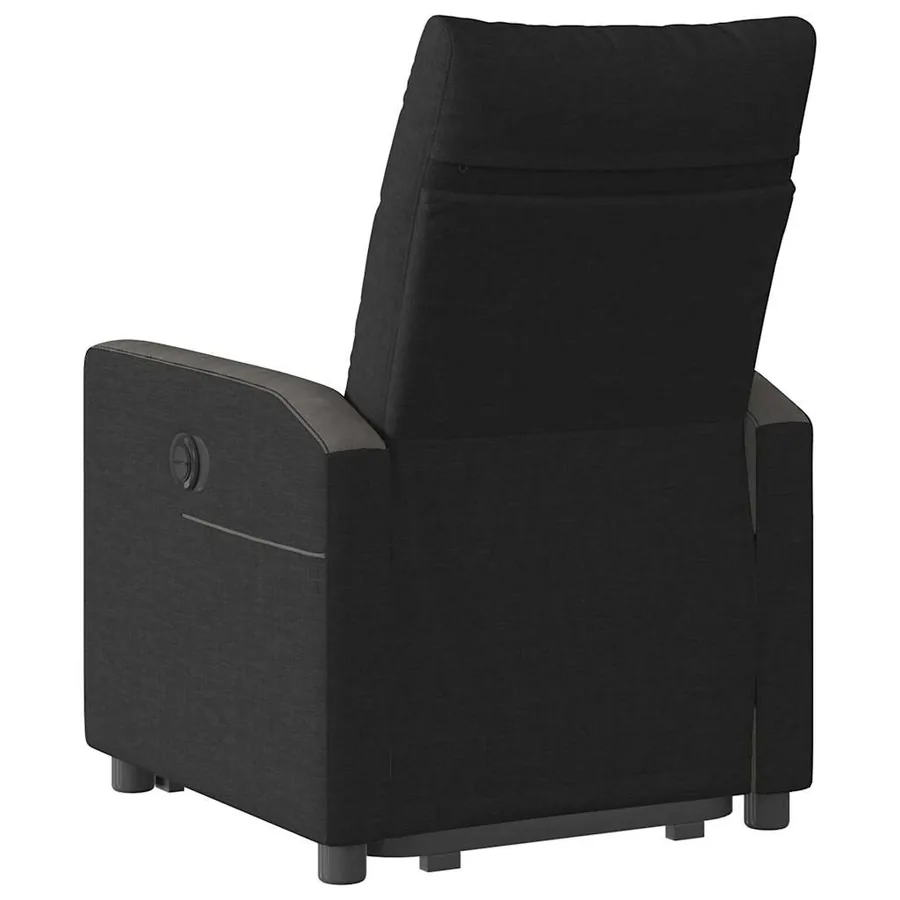 Fauteuil inclinable électrique noir tissu - 7