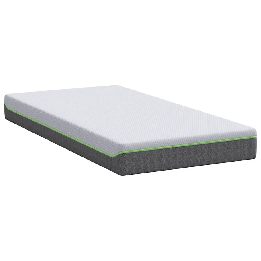 Matelas Blanc et Gris 90 x 190 cm Tissu jacquard - 5