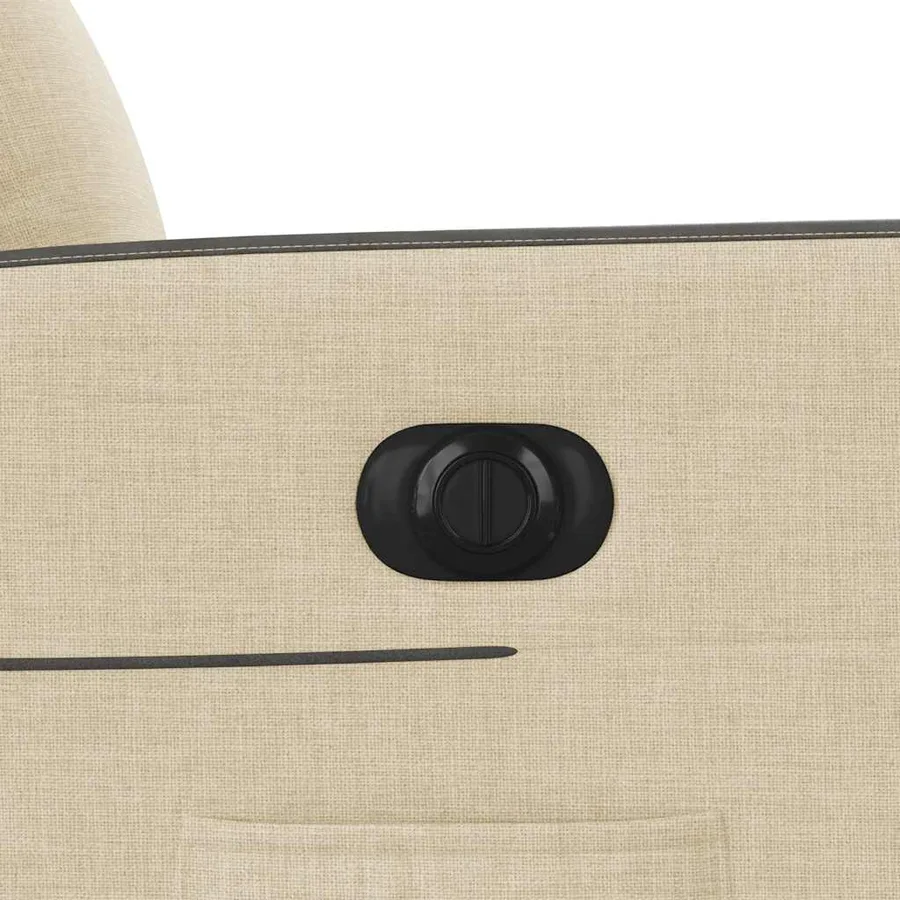 Fauteuil inclinable électrique Crème Tissu - 12