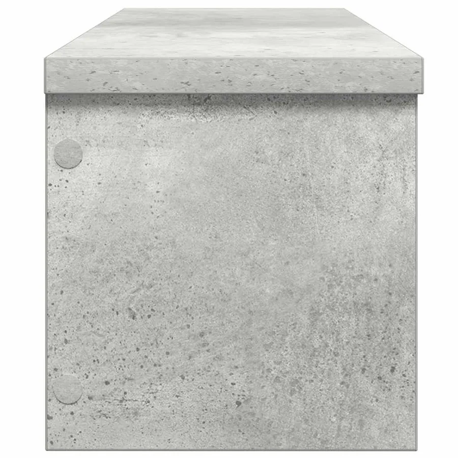 Étagères de cuisine empilables 2 pcs gris béton 50x15x16 cm - 5