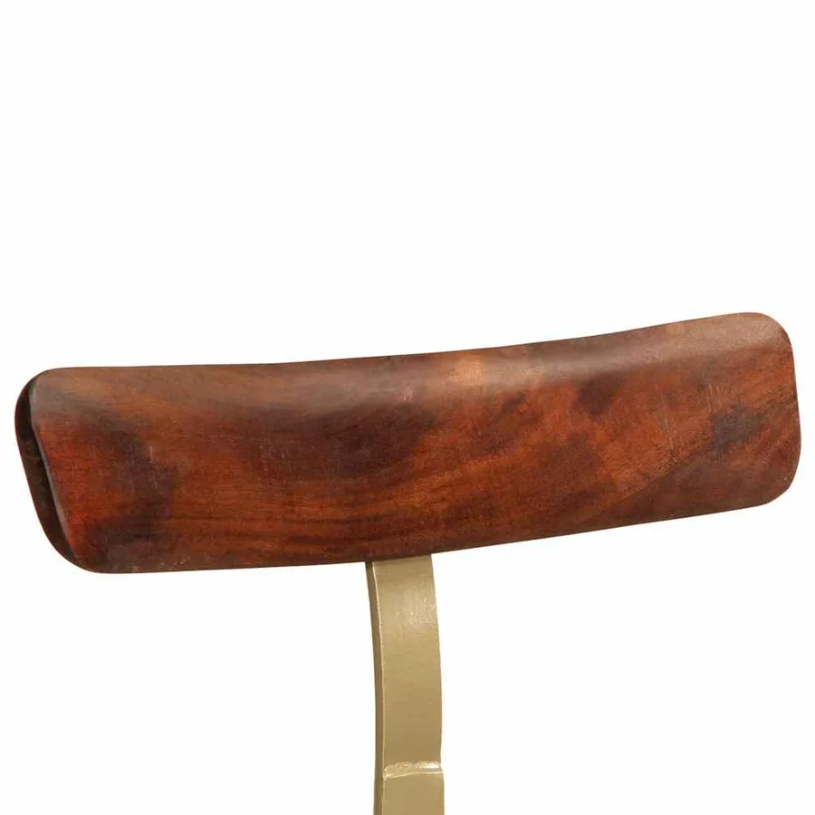 Tabourets de bar lot de 2 49x43x79 cm bois de manguier massif - 5