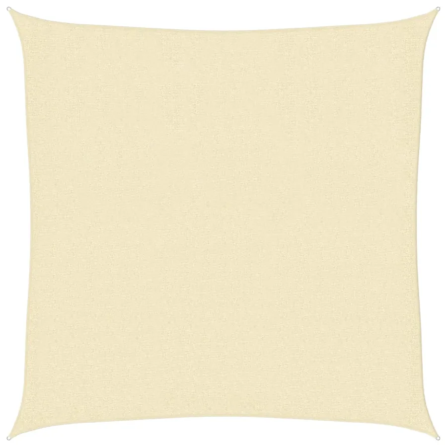 Voile de parasol PEHD Carré 2 x 2 m Crème - 2