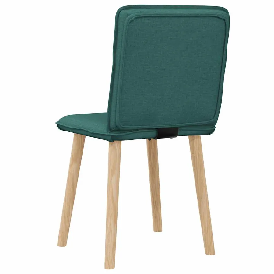Chaises à manger lot de 2 vert foncé tissu - 6