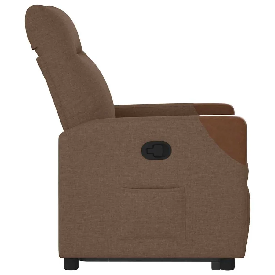 Fauteuil inclinable Marron Tissu - 6