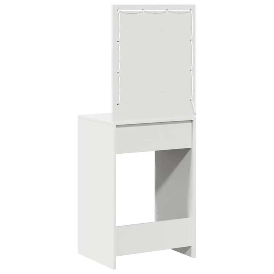 Table de Toilette Blanc 50 x 41 x 135 cm Bois d'ingénierie - 7