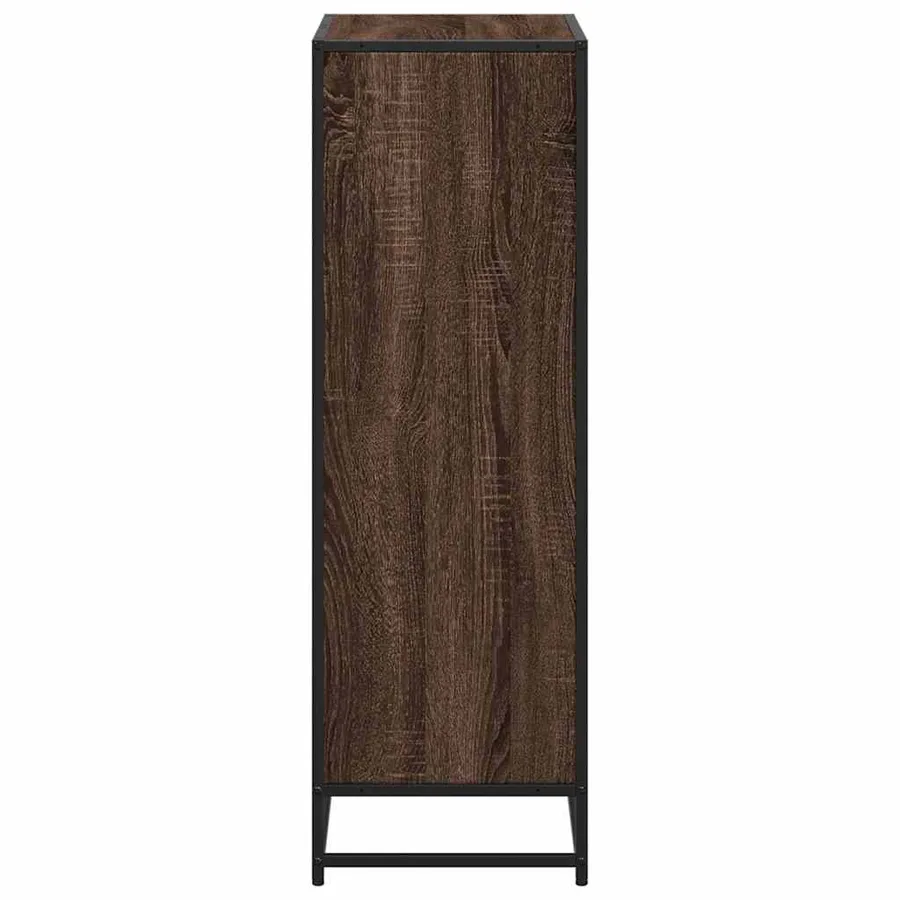 Bibliothèque chêne marron 60x35x107,5 cm bois d'ingénierie - 5