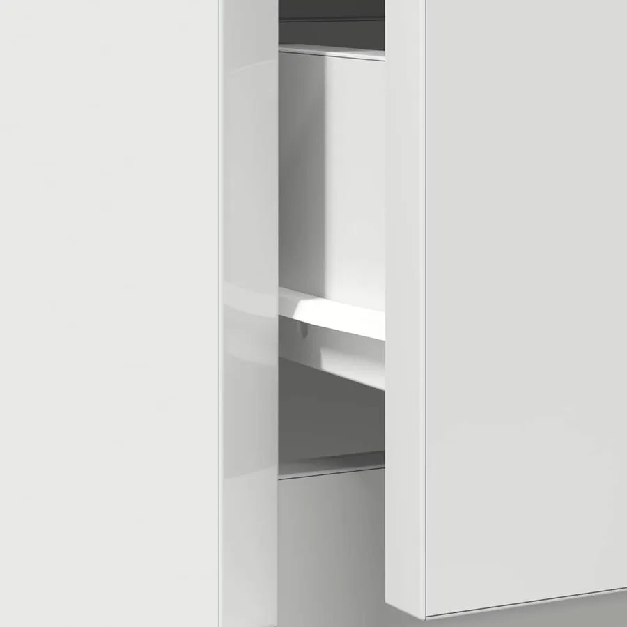 Buffet avec tiroir blanc 71x35x84 cm bois d'ingénierie - 12