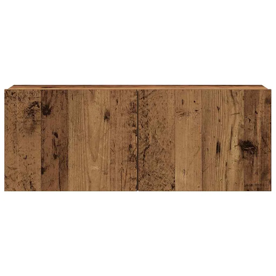 Meubles TV muraux 4 pcs vieux bois bois d'ingénierie - 7
