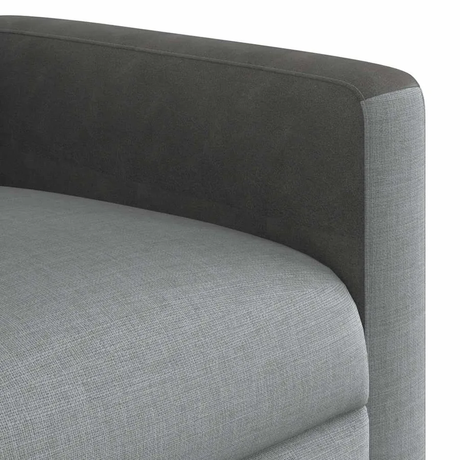 Fauteuil inclinable Gris clair Tissu - 9