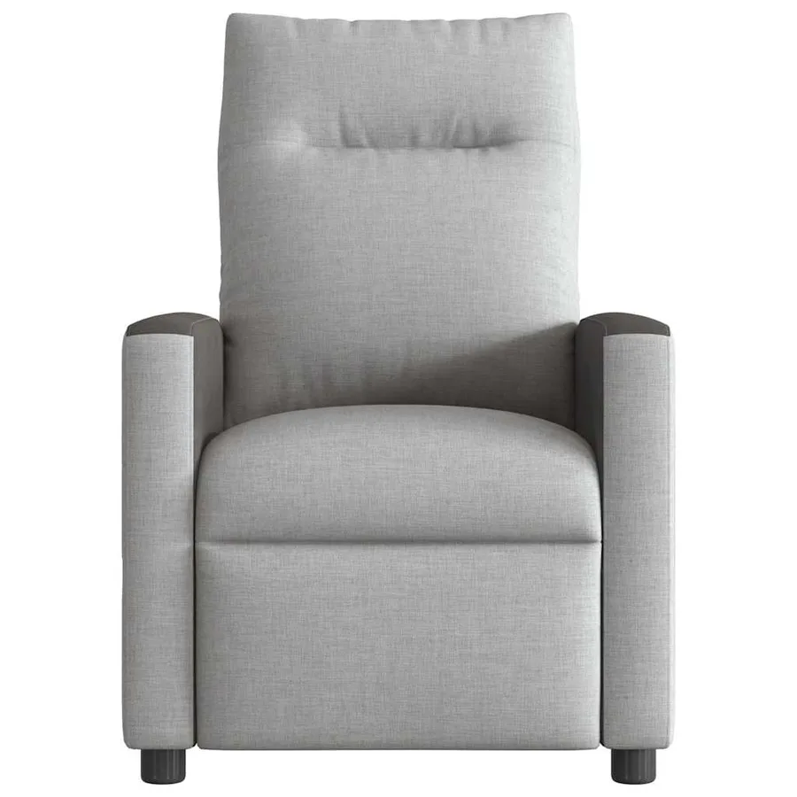 Fauteuil inclinable électrique gris nuage tissu - 5