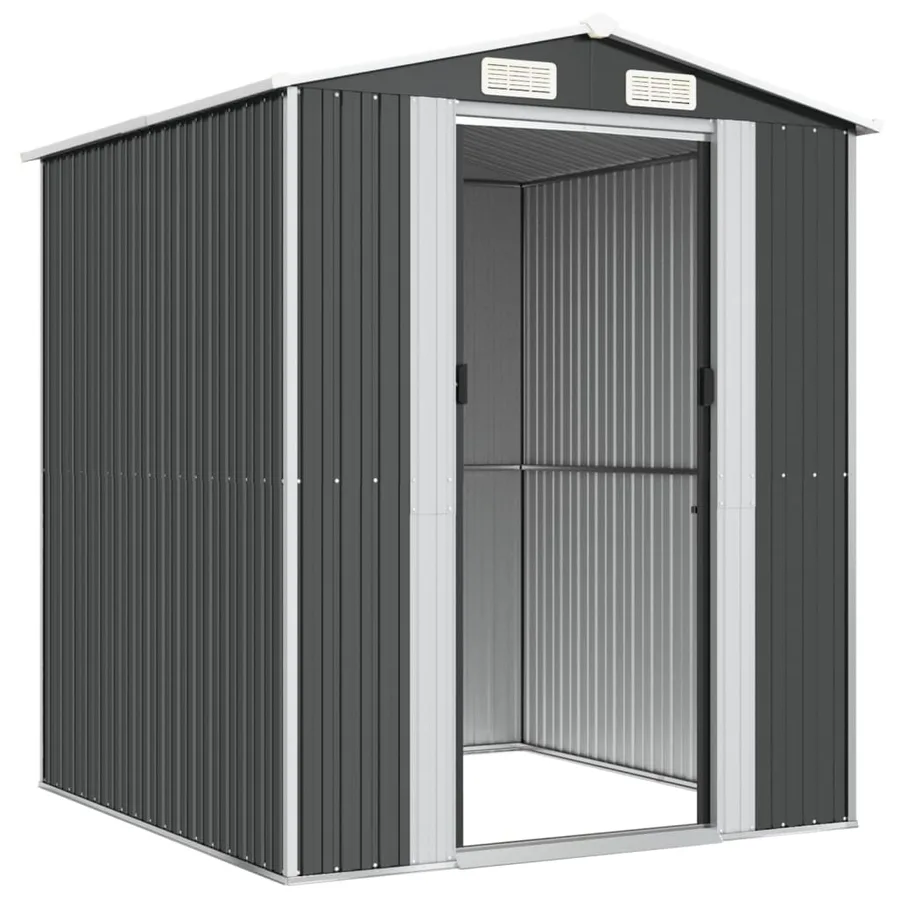 Abri de jardin Anthracite 192x191x223 cm Métal galvanisé - 4