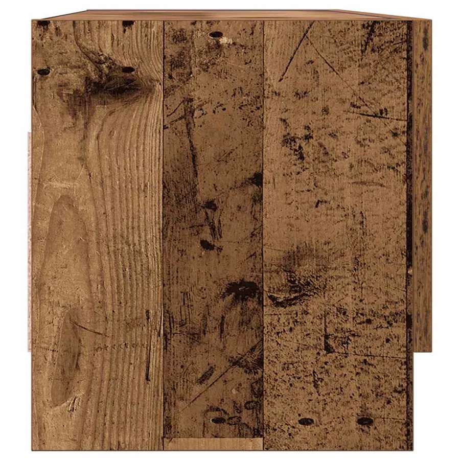 Garde-robe vieux bois 100x32,5x35 cm bois d'ingénierie - 6