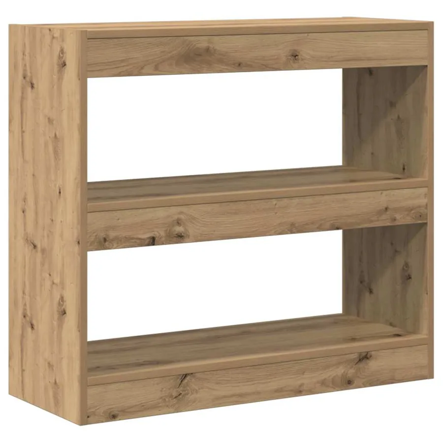 Bibliothèque/Séparateur de pièce chêne artisanal 80x30x72 cm - 6