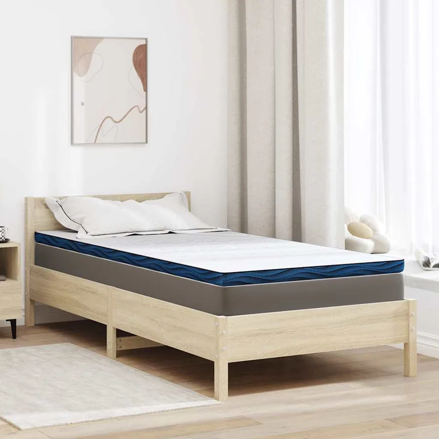 Surmatelas Blanc 90 x 200 cm Tissu jacquard