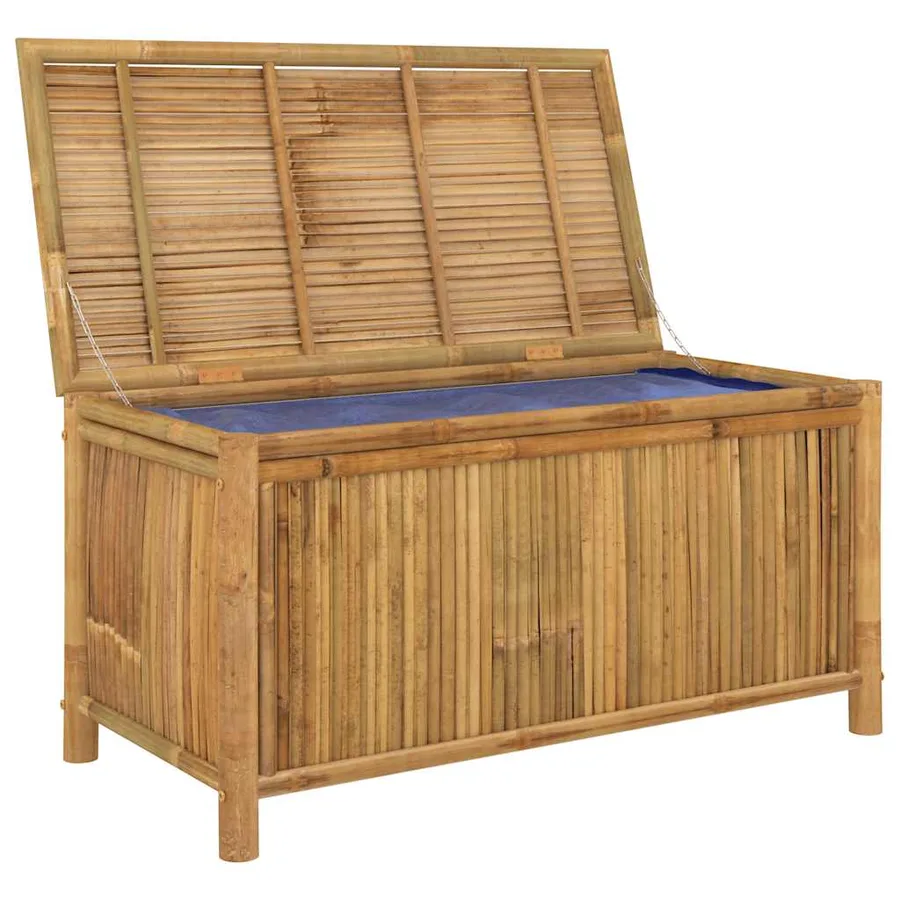 Garden Storage Box 110x52x55 cm Bamboo - 5