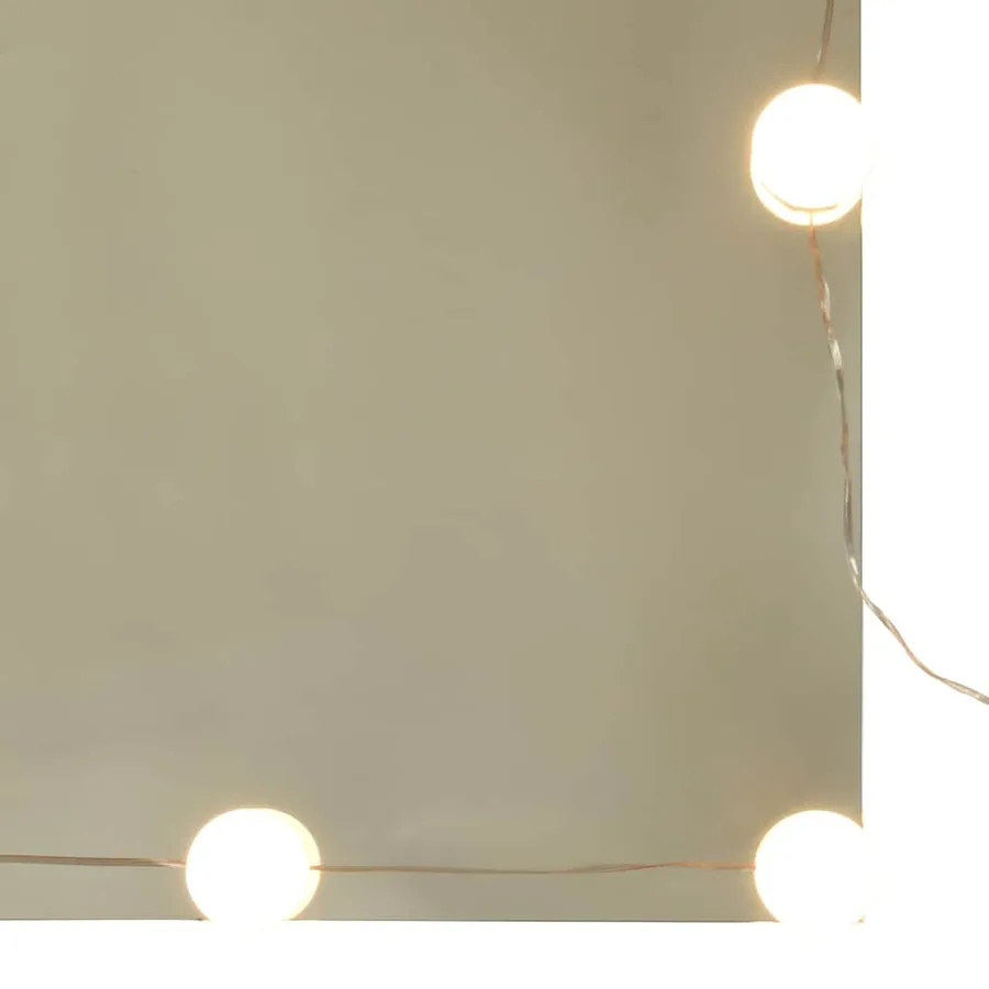 Armoire à miroir avec LED vieux bois 90x31,5x62 cm - 16