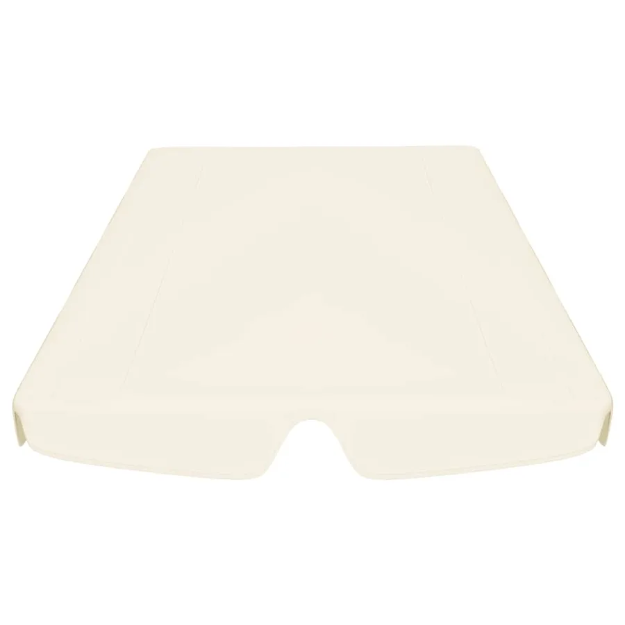 Toit de rechange de balançoire crème 150/130x105/70 cm - 4