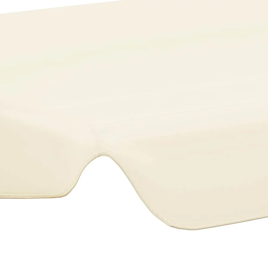 Toit de rechange de balançoire crème 150/130x105/70 cm - 5