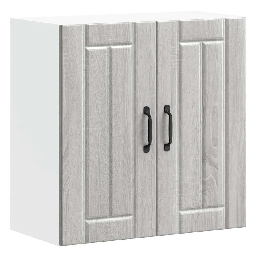 Armoire murale de cuisine Lucca sonoma gris bois ingénierie - 2