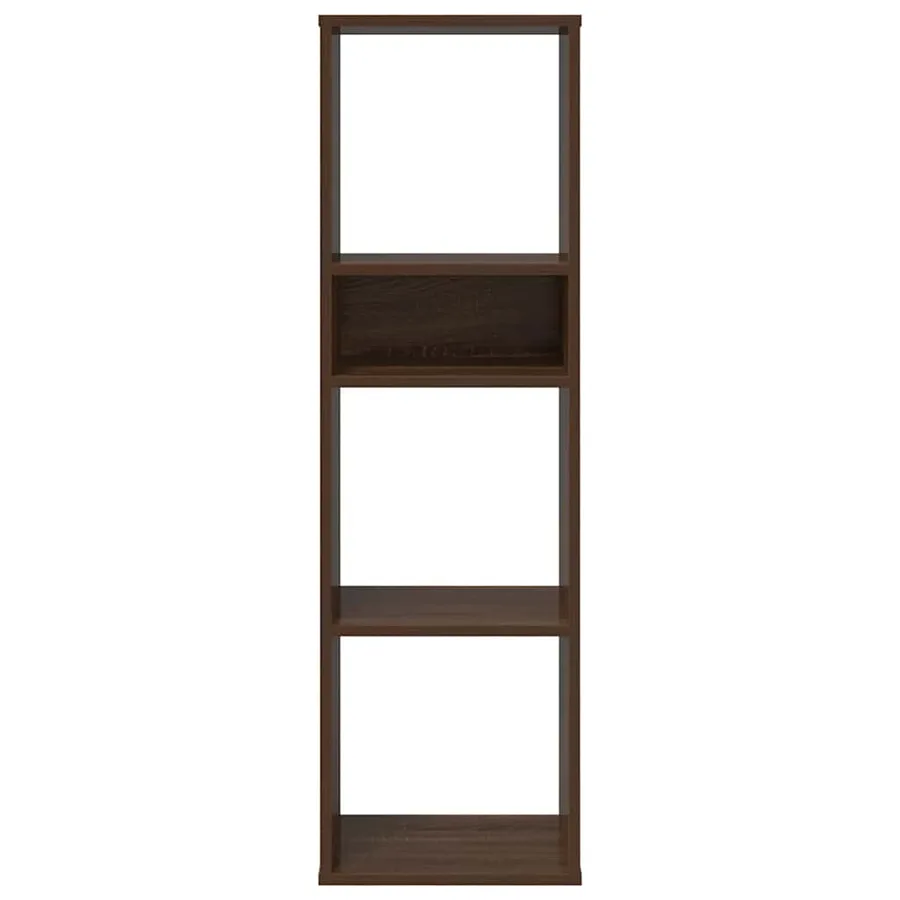Bibliothèque chêne marron 34x31x112 cm bois d'ingénierie - 4
