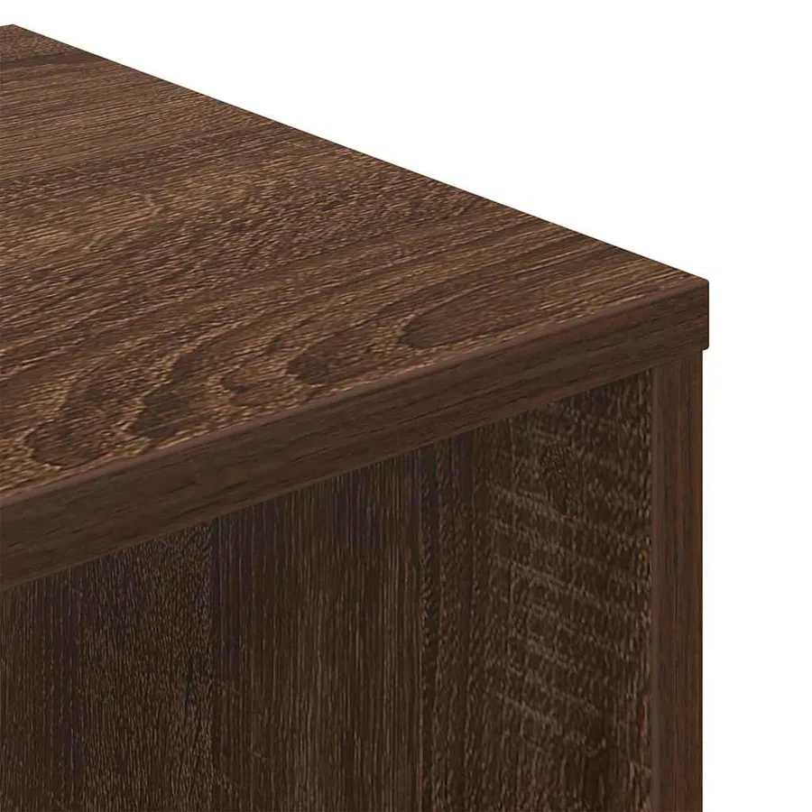 Bibliothèque chêne marron 34x31x112 cm bois d'ingénierie - 7