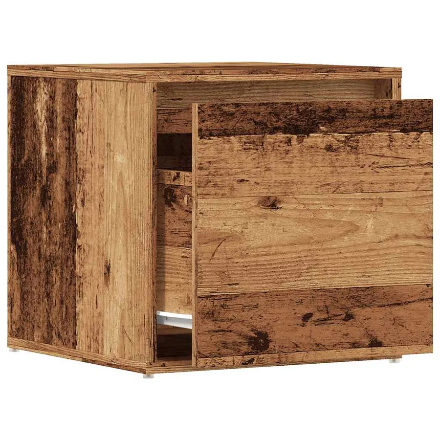 Tiroir boîte vieux bois 40,5x40x40 cm bois d'ingénierie - 7