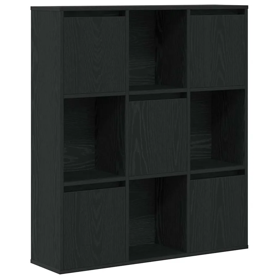Bibliothèque chêne noir 89x24x101,5 cm bois d'ingénierie - 2