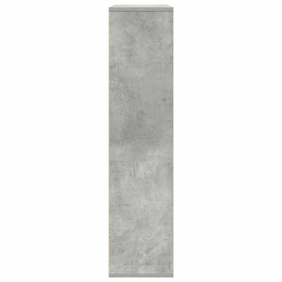 Bibliothèque gris béton 89x24x101,5 cm bois d'ingénierie - 5