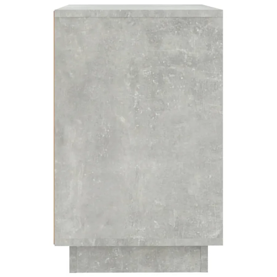 Buffet gris béton 102x35x60 cm bois d'ingénierie - 7