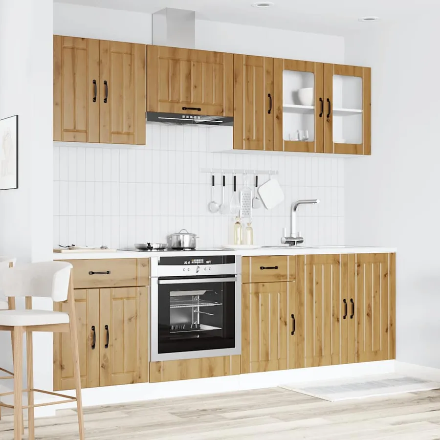 Ensemble d'armoires de cuisine 8 pcs Kalmar bois d'ingénierie - 3