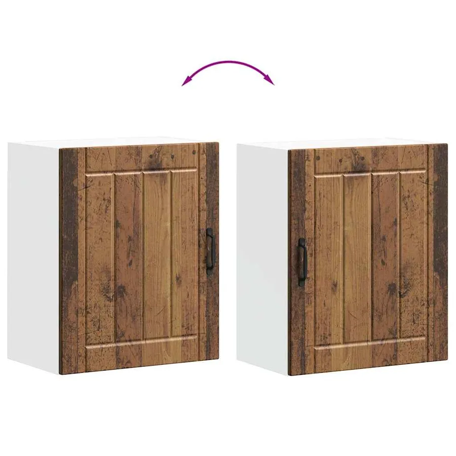 Armoires murales de cuisine 2 pcs Lucca Bois d'ingénierie vieilli - 10
