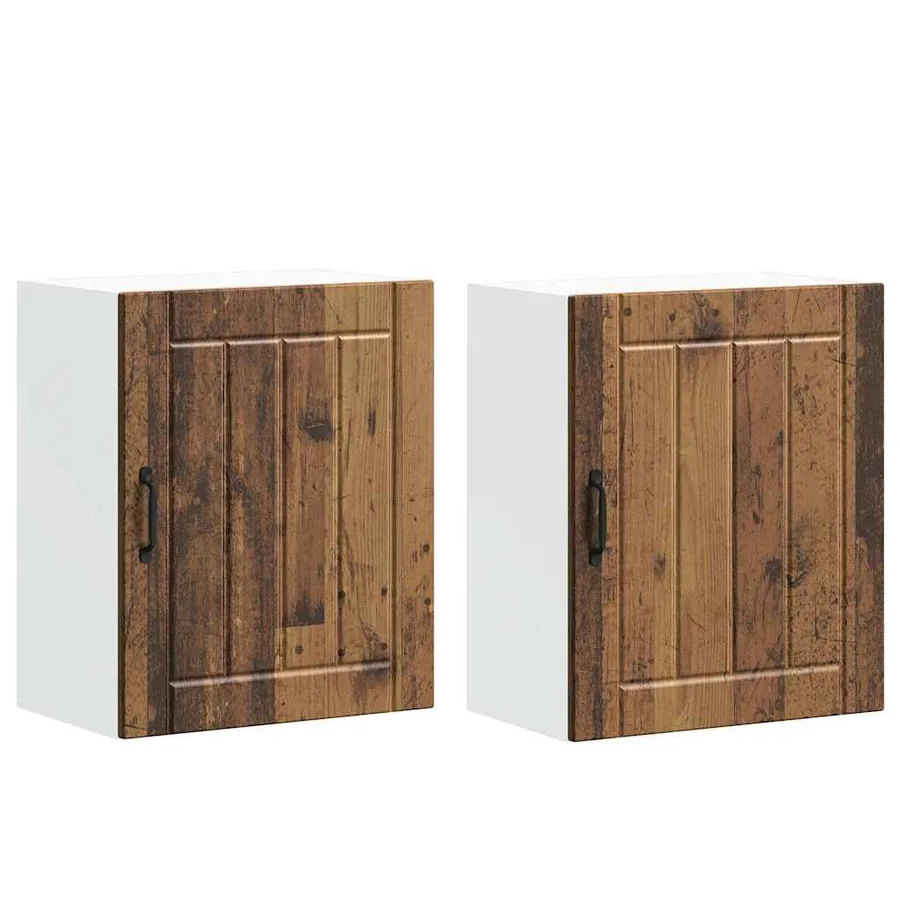 Armoires murales de cuisine 2 pcs Lucca Bois d'ingénierie vieilli - 2