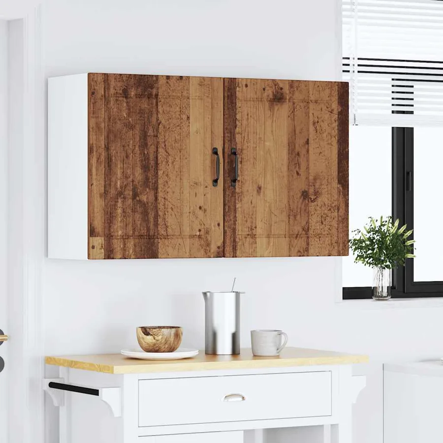 Armoires murales de cuisine 2 pcs Lucca Bois d'ingénierie vieilli - 3