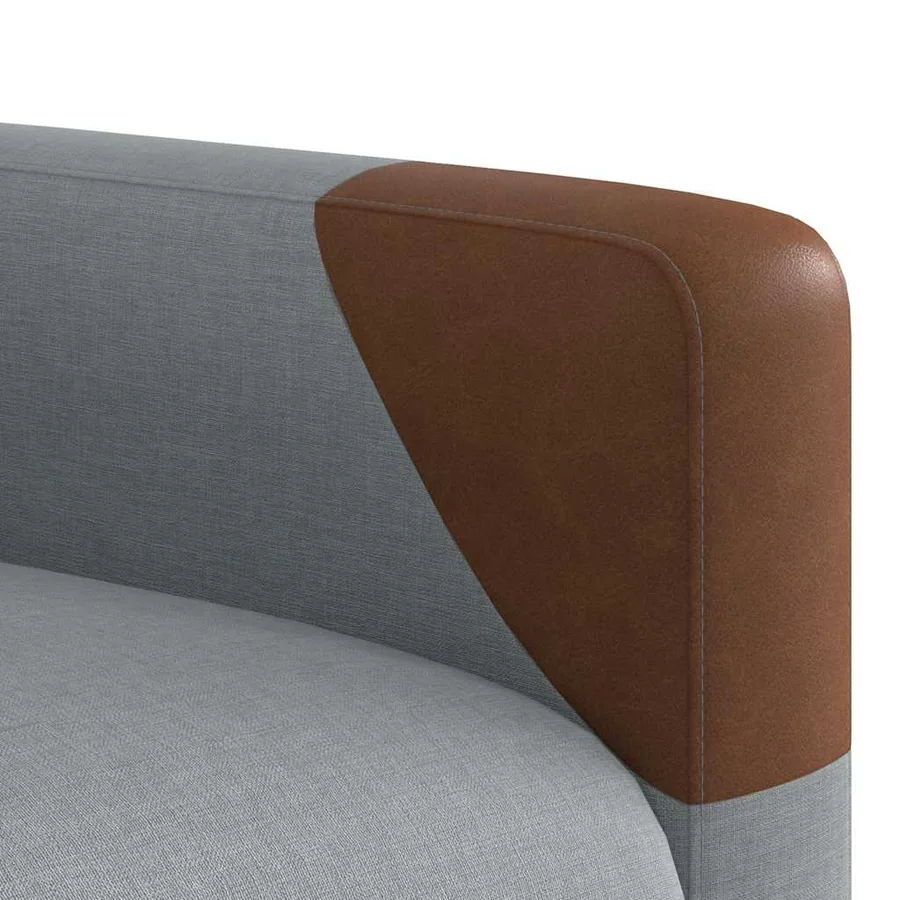 Fauteuil de massage inclinable Gris clair Tissu - 11