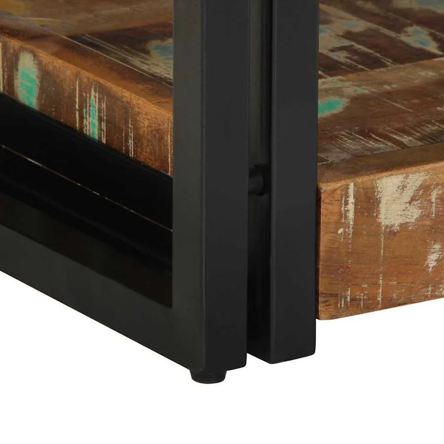 Cabinet de chevet 40 x 35 x 50 cm Bois Recyclé Solide - 10
