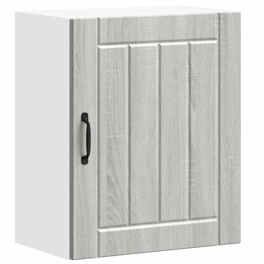 Armoire murale de cuisine Lucca sonoma gris bois ingénierie - 2