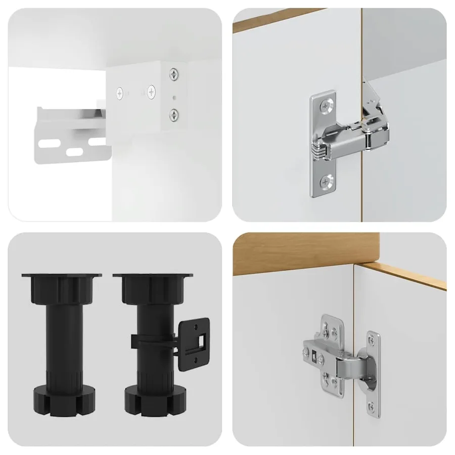 Ensemble d'armoires de cuisine 7 pcs Kalmar bois d'ingénierie - 7