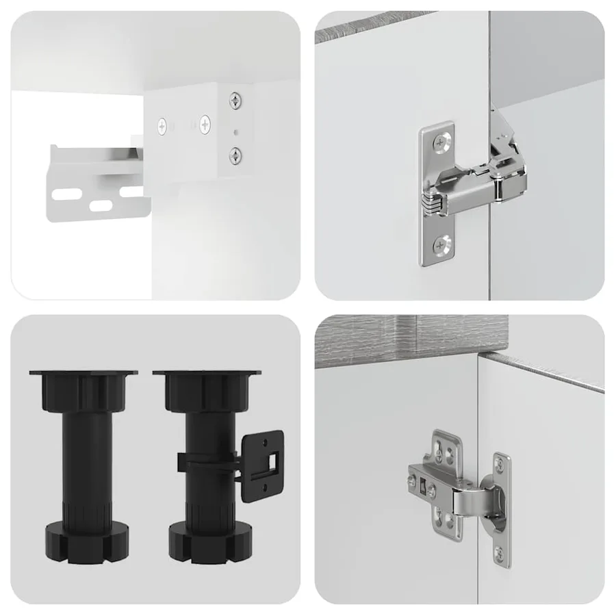 Ensemble d'armoires de cuisine 14 pcs Lucca bois d'ingénierie - 7